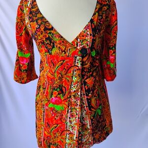 Vibrant Floral Women's Top